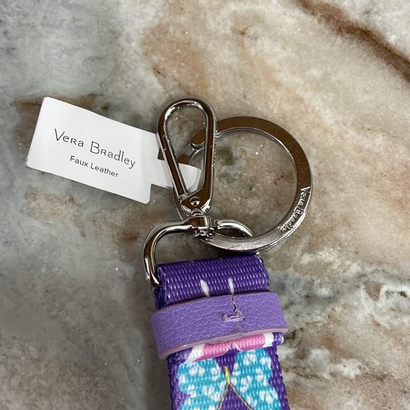 BNWT Vera Bradley Loop Keychain Butterfly By Printed Webbing - Picture 3 of 5